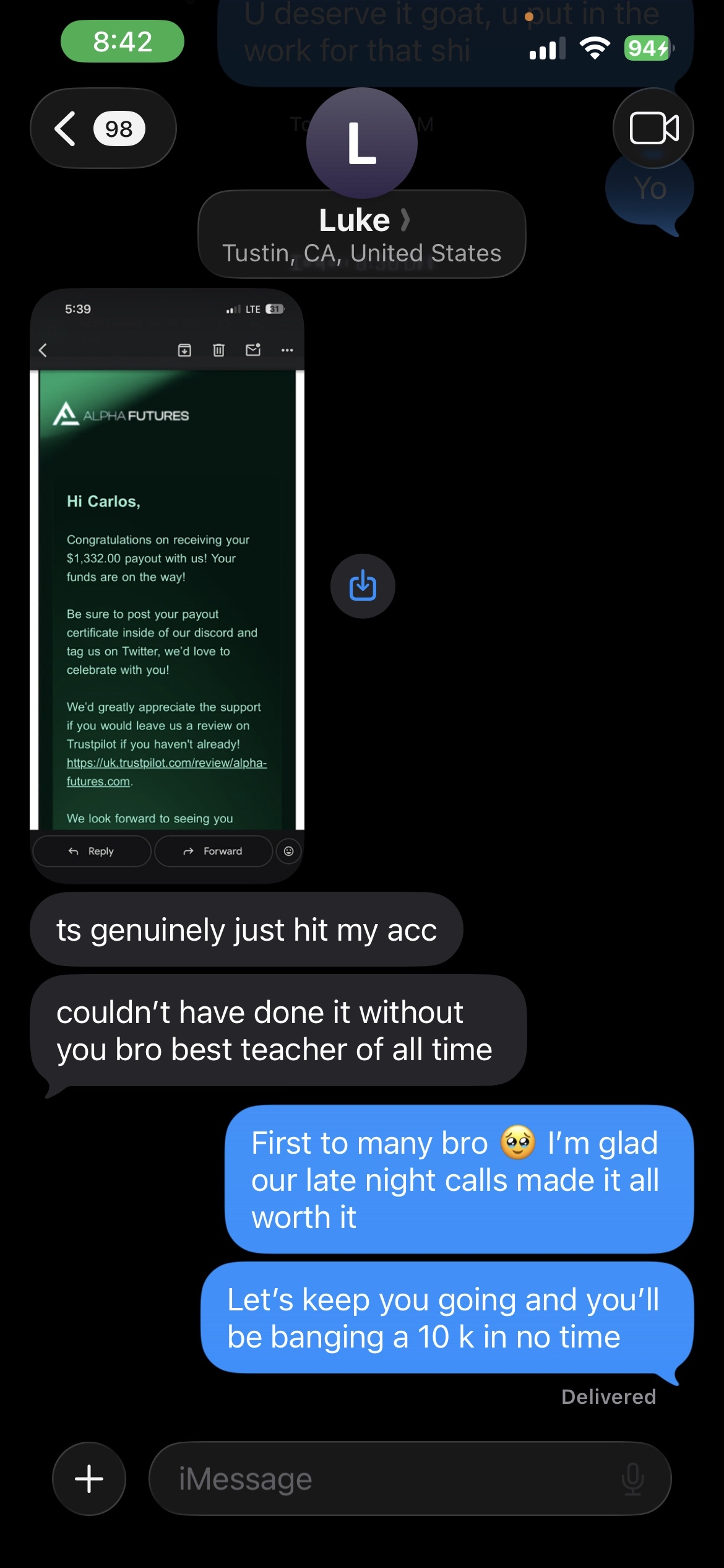 Proof — Carlos (via Luke)